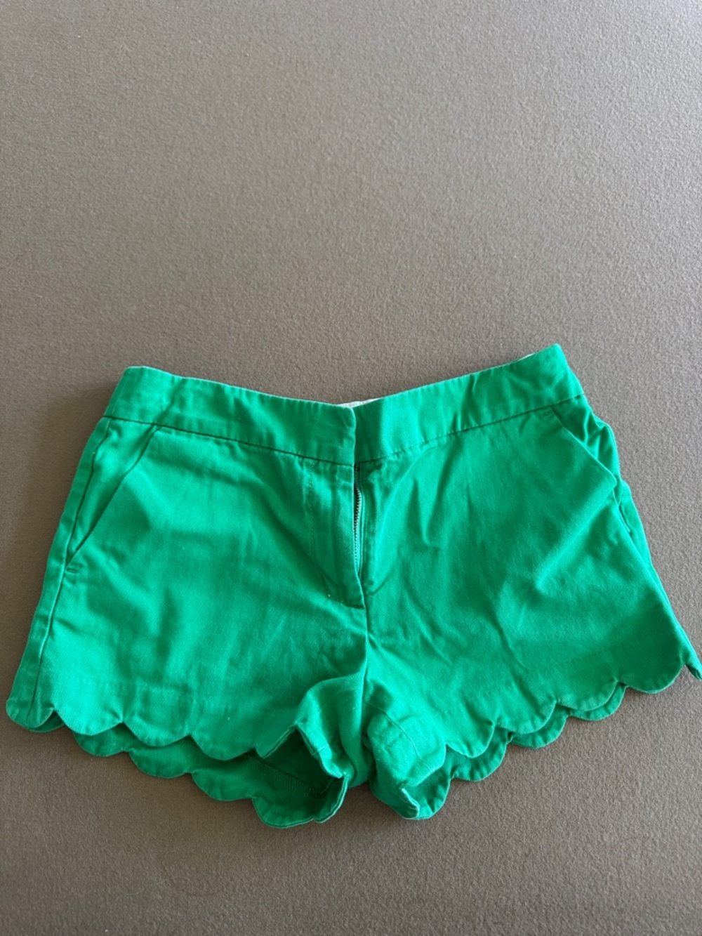 Crewcuts green Scallop Hem Shorts size 12
